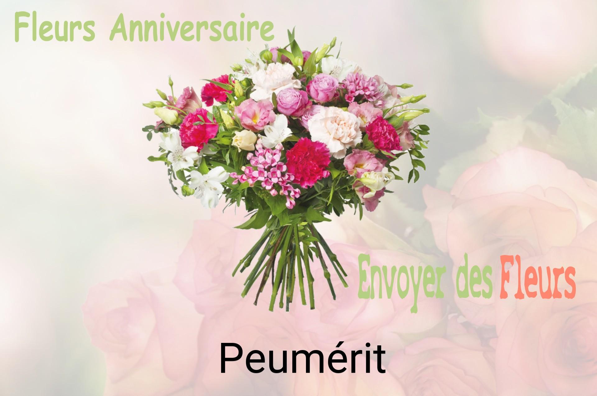 Bouquet de fleurs d’anniversaire livré à Peumérit